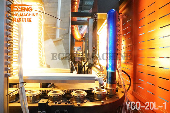 파란 20 Ltr 애완 동물 단지 부는 기계 380V 병 제작자 기계 단계